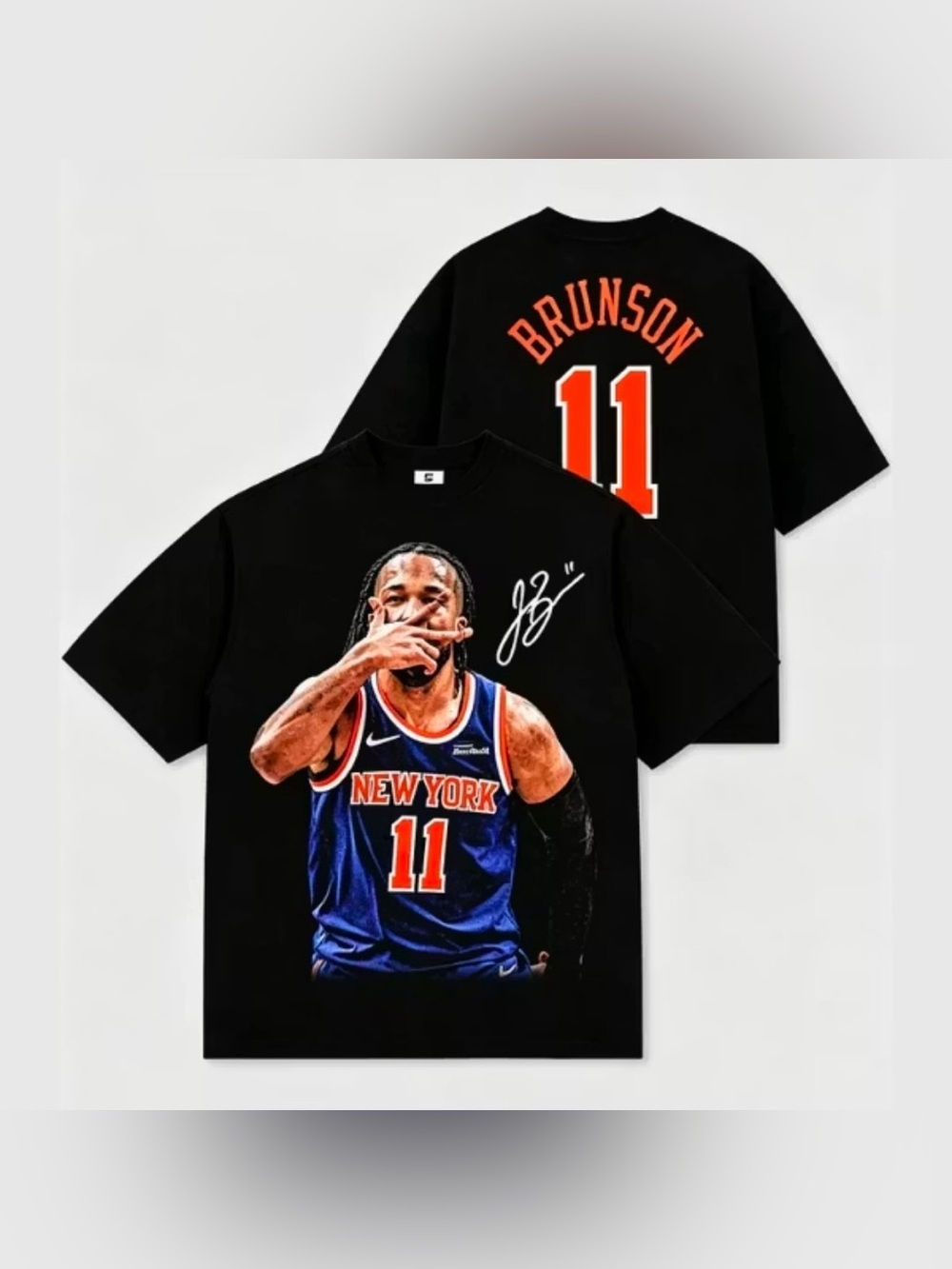 Jalen Brunson Take Over The Game T-Shirt (Double-sided Print)